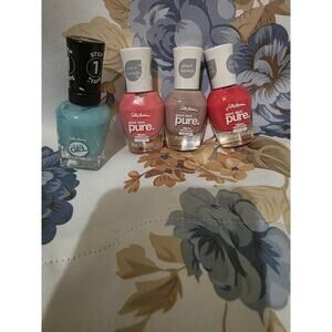 Sally Hansen Miracle Gel & good. kind. pure. Nail Polish Blue Red Pink Shiny